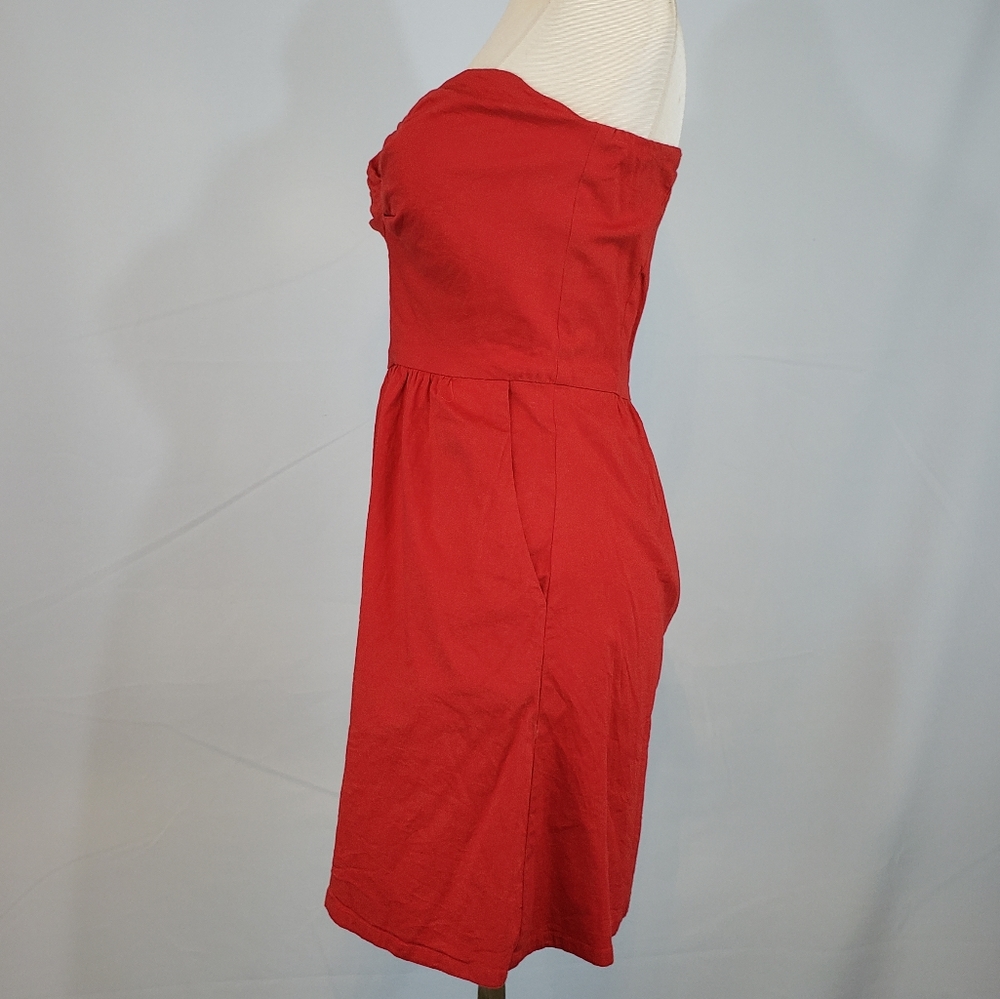 Judith March strapless red sundress size Small - Picture 6 of 6